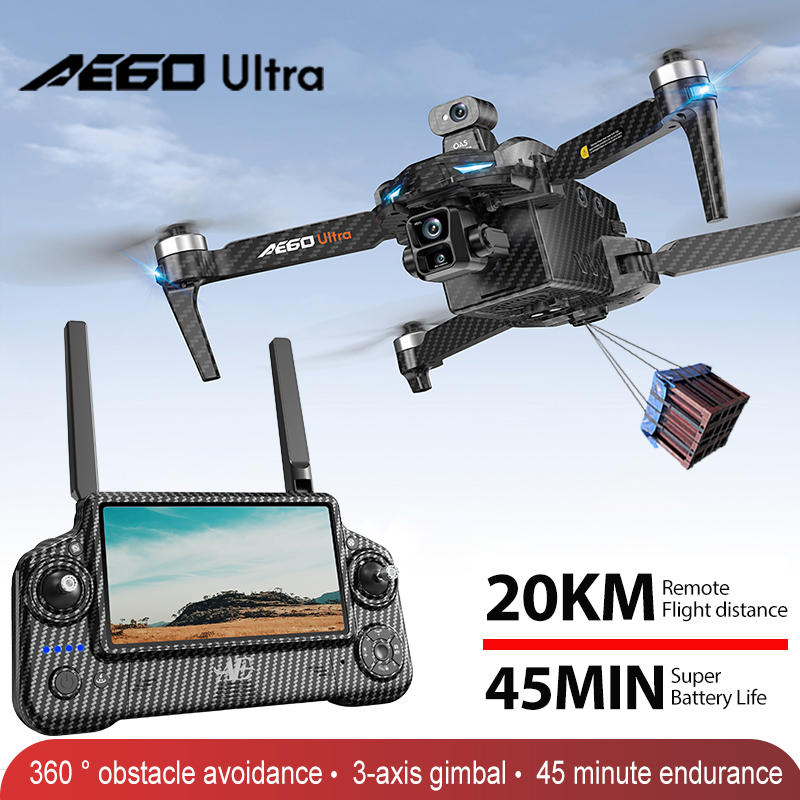 Drone Gimbal Brushless - Drone Profesional AE60 GPS Kamera 8K