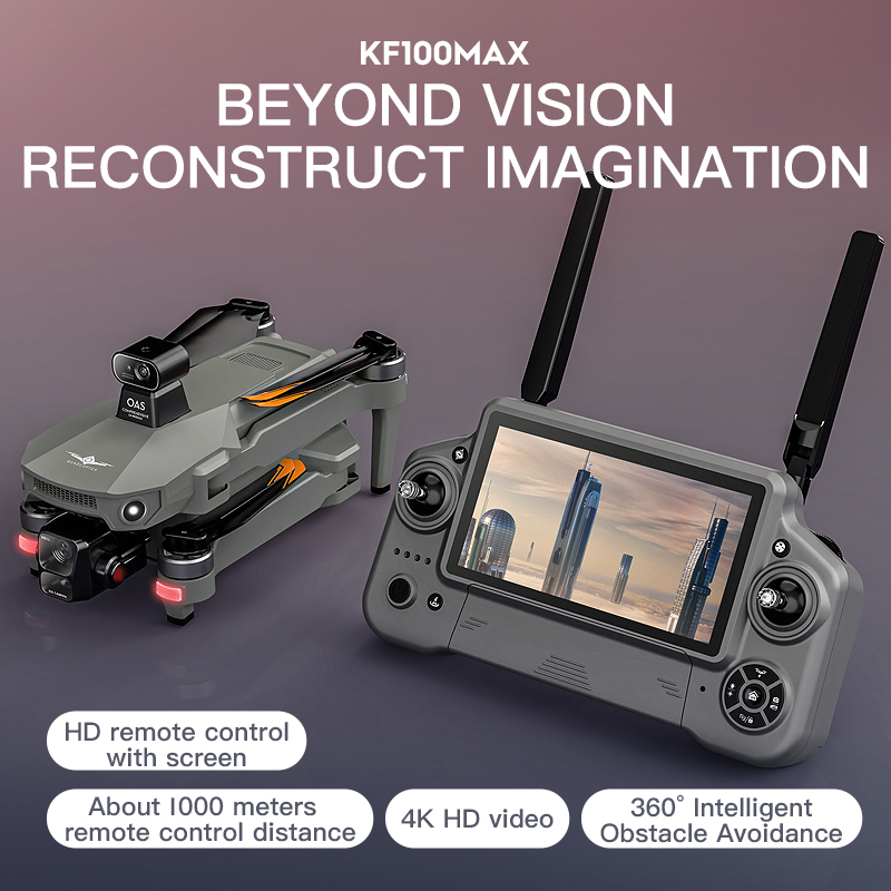 KF100 MAX Drone GPS Kamera 4K  - Drone Gimbal Brushless ulasan dan harga